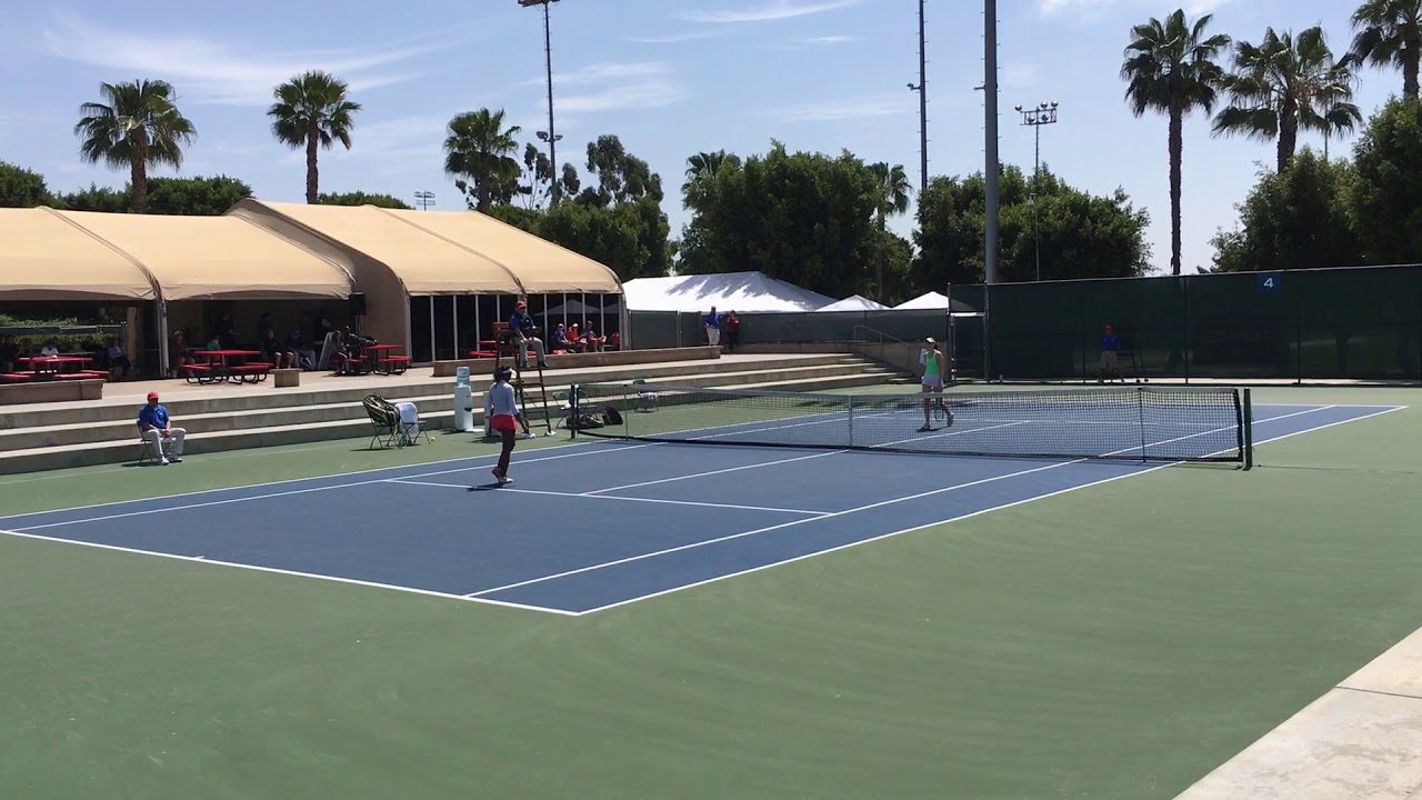 Match point in ITF Grade 1 ISC G18s final