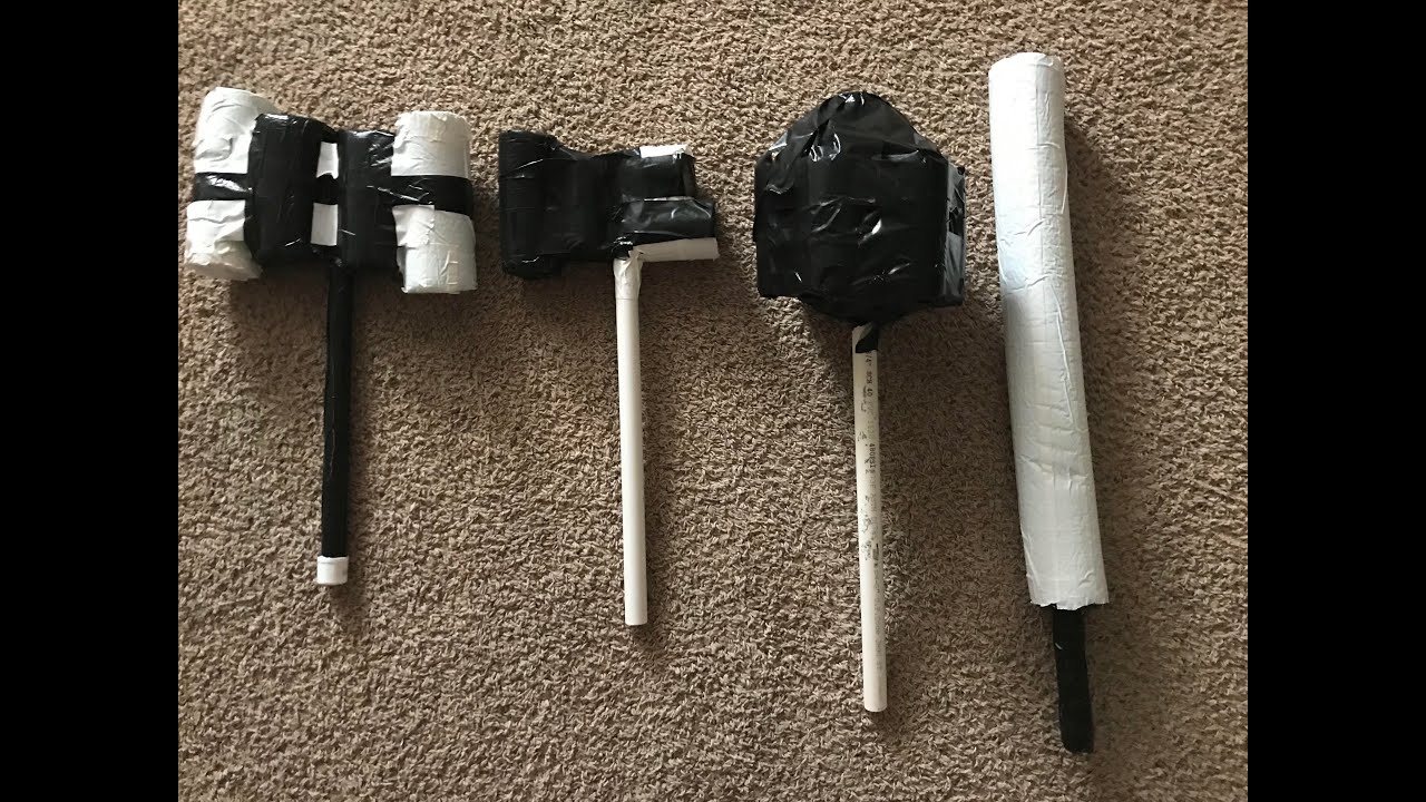How To Make Pool Noodle And PVC Pipe Weapons YouTube