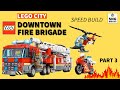 Amazing LEGO City Helicopter and Motorcycle Speed Build! | LEGO City 60216 Downtown Rescue - Part 3