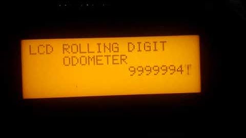 SERIAL LCD ROLLING ODOMETER SIMULATION @115,200 BAUD