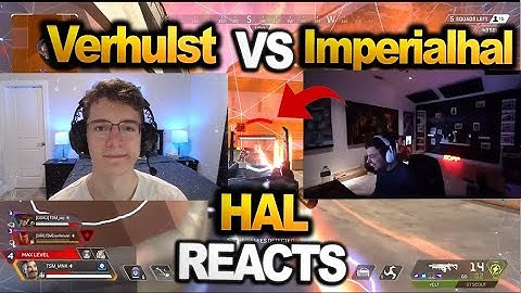 ImperialHal team vs Verhulst team in ALGS Scrims!! HAL & Genburten reacts!!