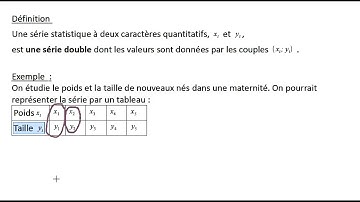 TSTMG : Statistiques à deux variables : Nuage de points