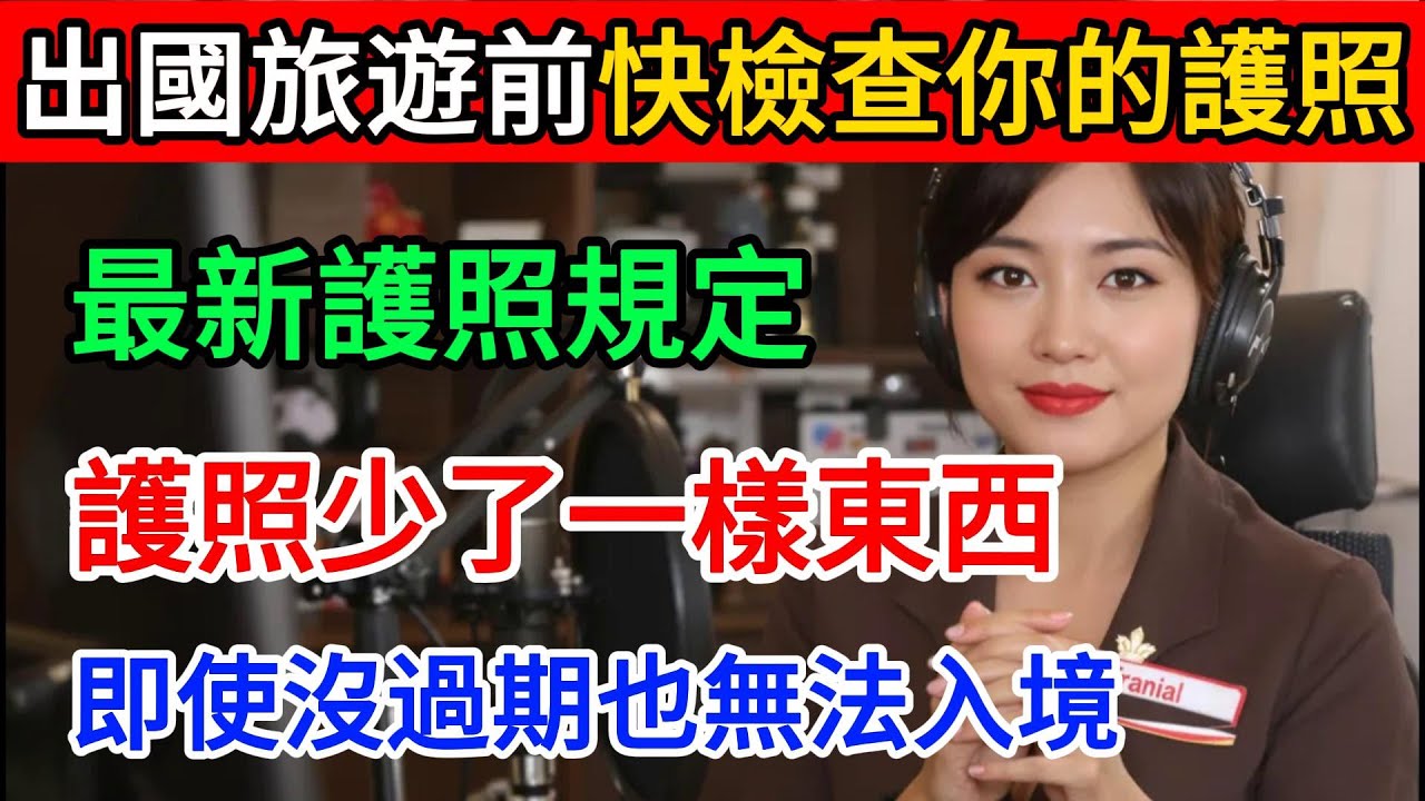 最新護照規定！出國前快檢查，護照少了一樣東西，即使沒過期也無法入境！很多人已中招！