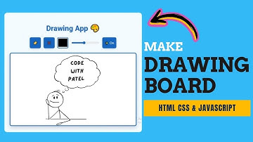 🚀 Build a Drawing Board App with HTML, CSS & JavaScript | Full Tutorial 🎨