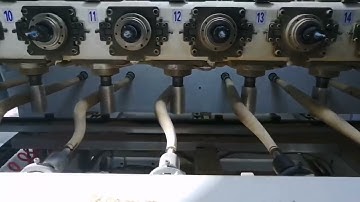 Cosen cnc 5 axis machining center for all kinds of furniture legs 8 heads with 32 tools