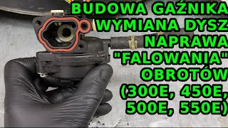 Naprawa "falowania" obrotów Briggs 450/500/550 - wymiana dysz ,budowa gaźnika i podniesienie obrotów