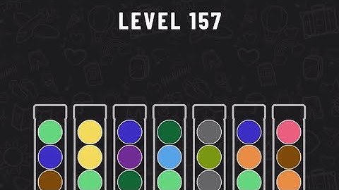 Ball Sort Puzzle Level 157 #ballsortpuzzle #ballsortpuzzlegameplay #puzzlegame #mobilegames