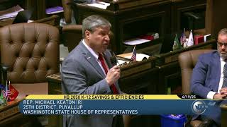 Rep. Michael Keaton speaks on capping superintendent salaries