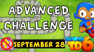 Bloons TD 6 Advanced Challenge | Just One MOAB | No MK No Powers Used | September 28 2024