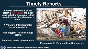 NWS Milwaukee Storm Spotter Training: Lesson 1-Introduction to Storm Spotting