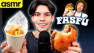 asmr COMIENDO hamburguesa de Luisito Comunica - ASMR Español