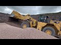 See the new Cat 988K XE electric drive wheel loader in action at the Hanson Quarry in Whatley