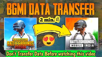 How to Transfer Old Data From Pubg Global to BGMI | BGMI Data Transfer |Data Transfer Global to BGMI