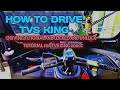 DRIVING TUTORIAL FOR TVS king 200cc and LOCK and UNLOCK  TUTORIAL FOR TVS KING