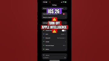 How to Turn Off Apple Intelligence on iPhone