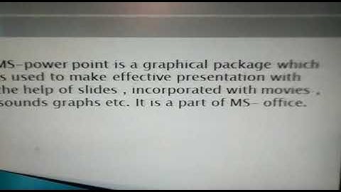 Class 6 Computer Chapter PowerPoint 2010 Visual Effect