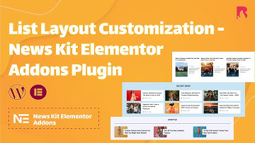List layout Customization - News Kit Elementor Addons Plugin