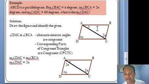 How to Solve Problems Involving Properties Of Parallelogram