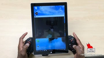 iPEGA 9023 Bluetooth Gamepad Demo with Surface Pro 3 Windows 10 Tablet in Portrait Mode