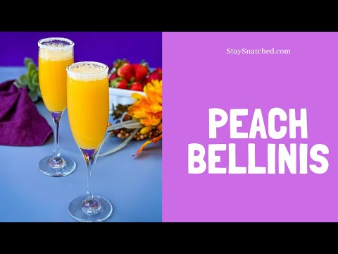 How to Make Peach Bellinis