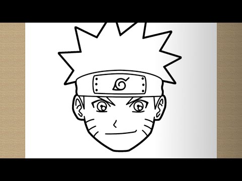 How to draw Naruto, Naruto step by step