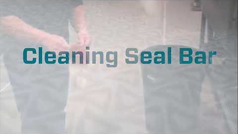 Shanklin® A-27A Automatic L-Sealer - Cleaning the Seal Bar