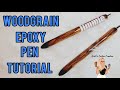 Woodgrain Epoxy Pen Tutorial | Inkjoy Papermate Pens | Epoxy Resin and Alcohol Inks | DIY Crafts