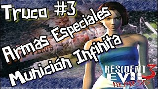 Truco #3 Resident Evil 3 Nemesis - Armas Especiales y Munición Infinita
