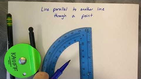 Geometric Constructions - Parallel Lines
