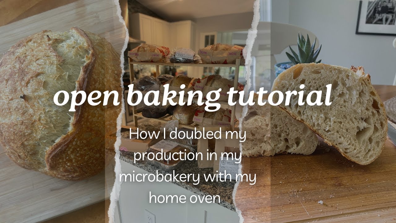 How I bake 4 Sourdough Loaves At A Time In My Home Oven // Open Baking Tutorial