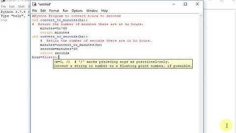 Python Program to convert hours to seconds