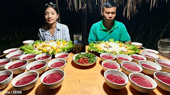 TOO AWESOME WITH THE CONTEST: EAT MORE THAN 30 BOWLS OF BLOOD SOUP AND 7KG OF CHICKEN AND YOUNG E...