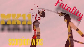 Mk11 Scorpion Fatality | Sticknodes Animation