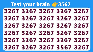 find the odd one out number and later challenge  | only  1%  can  solve it !"