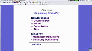 Calculating Gross Pay