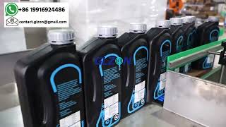 Automatic Engine Oil Filling, Capping and Labeling Line | Complete Lubricant Packaging Solution