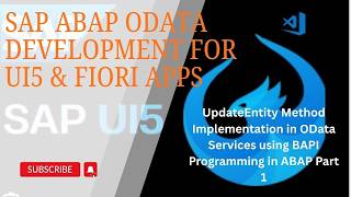 11. Updateentity Method Implementation In Odata Services Using Bapi Programming In Abap Part 1