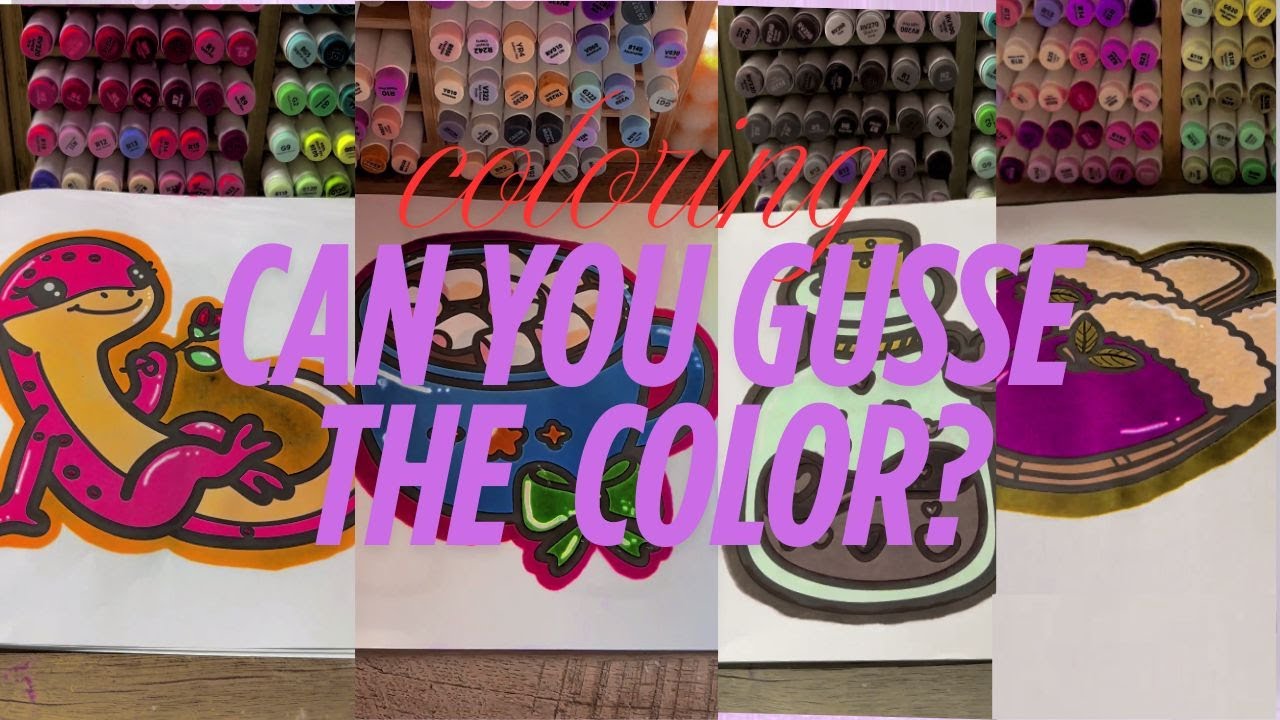 Coloring Many Fun Items Can You Guess or Like the Colors  #ColoringChallenge #GuessTheColor