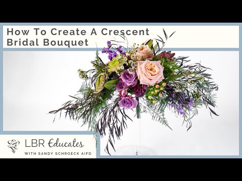 How To Create A Crescent Bridal Bouquet