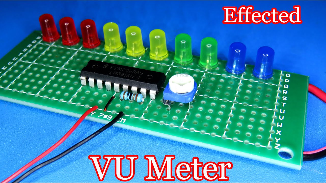 Comment crer un VU Meter en utilisant IC 3915  Projet lectronique
