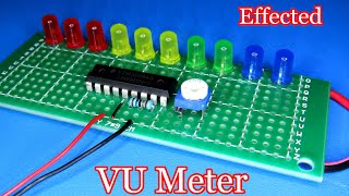 How to make VU Meter using IC 3915 | Electronic project