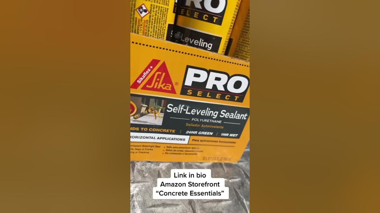 How to seal concrete slab gap by foundation. concrete sikaflex handyman diy howto YouTube