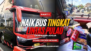 CROSS-ISLAND TRIP ON A LUXURY DOUBLE-DECKER BUS ‼️ Mtrans Denpasar - Jogja