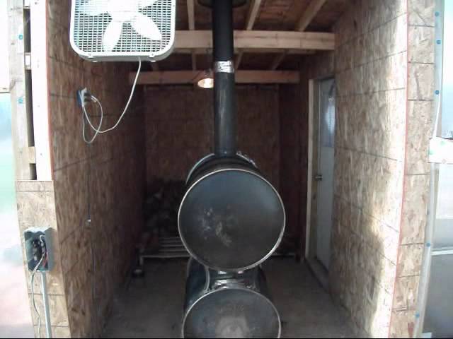 New Barrel Stove Setup - A Decent First Night - YouTube
