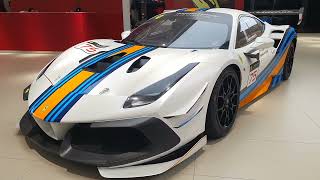 Player Profile Ferrari 488 Challenge Evo & F1 racing cars walk around review - English