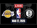 NBA Live! NETS vs LAKERS | Los Angeles vs Brooklyn | Luka vs MPJ | MAR 27 2026 | NBA 2K26
