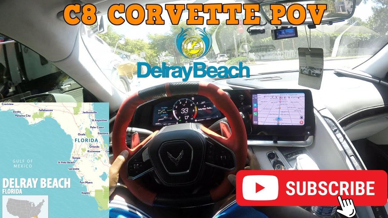 Corvette Drive In 500 HP C8 CORVETTE POV DRIVE IN DELRAY BEACH FLORIDA! - YouTube