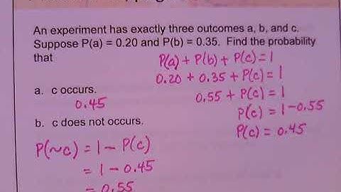MATH 3133 003 Section 9.1 Basics of Probability Part 2