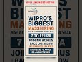 Wipro’s Biggest Mass Hiring | 7-12 LPA | Any Branch Can Apply | Last Date 30 Aug 2025