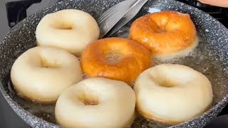 NEVER absorbs oil🔝PERFECT delicious rising yeast donut recipe